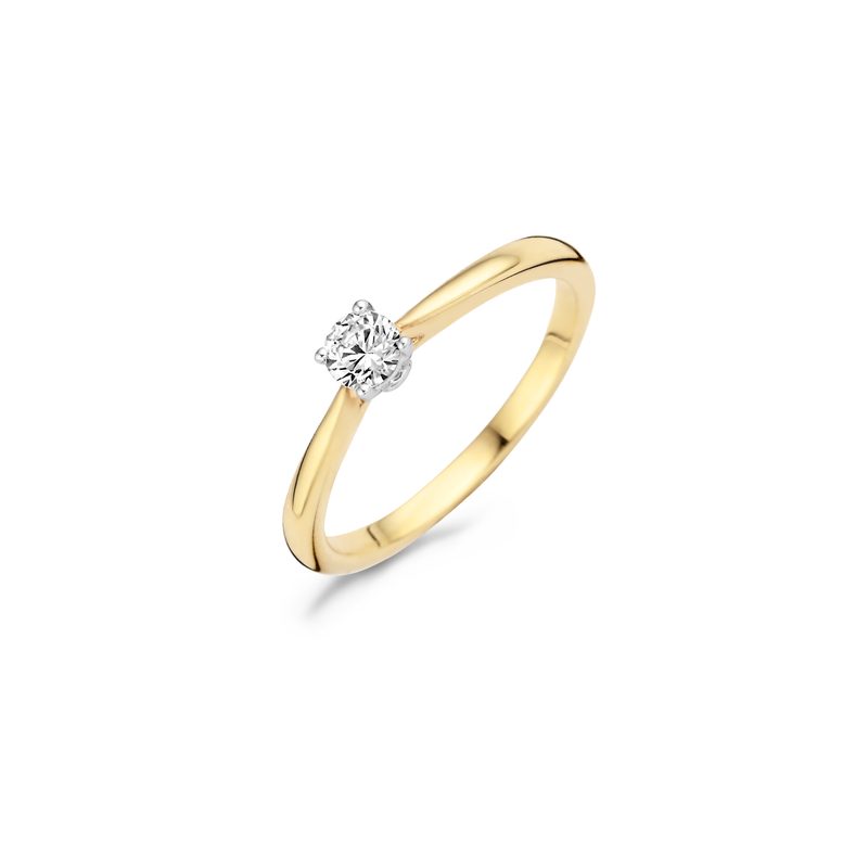 Blush Ring 1187BZI - Geel en Wit Goud (14k) …