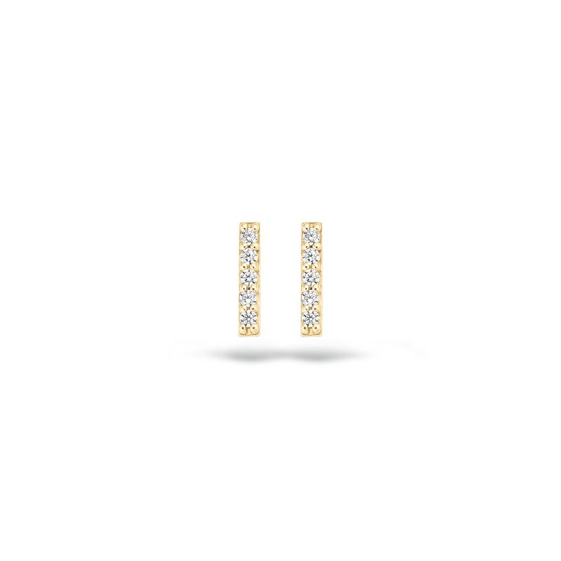 Blush Oorknoppen 7196YZI - Geel Goud (14k) met Zir …
