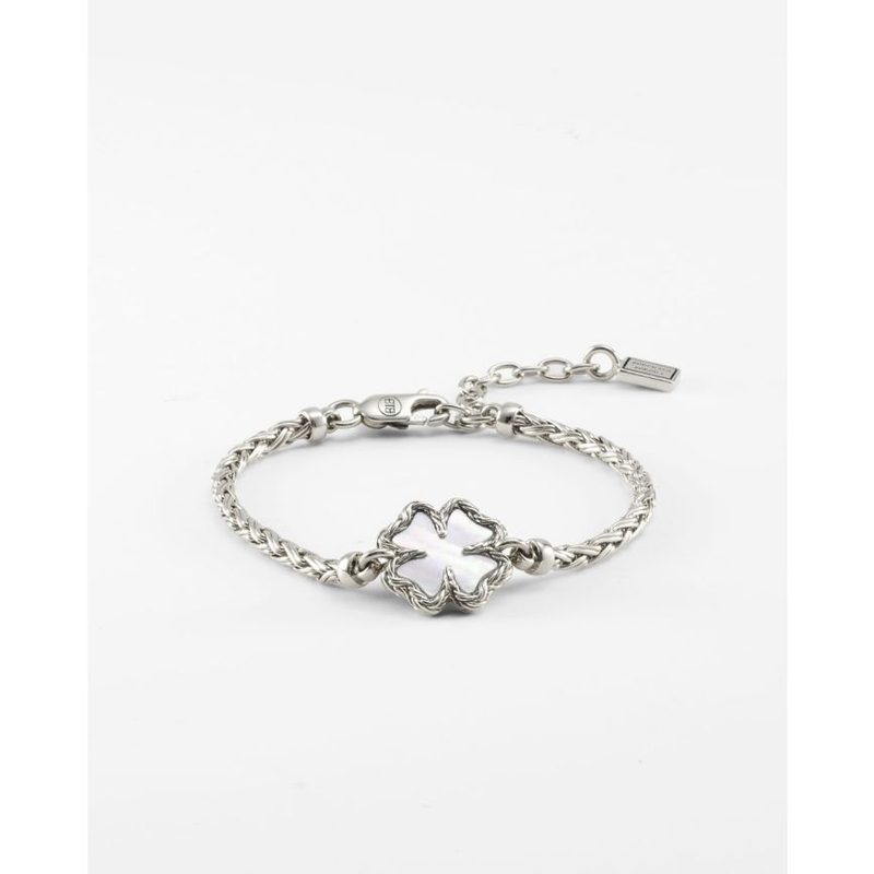 Buddha to Buddha Armband Katja Clover Mother of Pearl Sil …