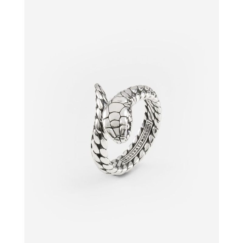 Buddha to Buddha Ring Ben XS Snake zilver