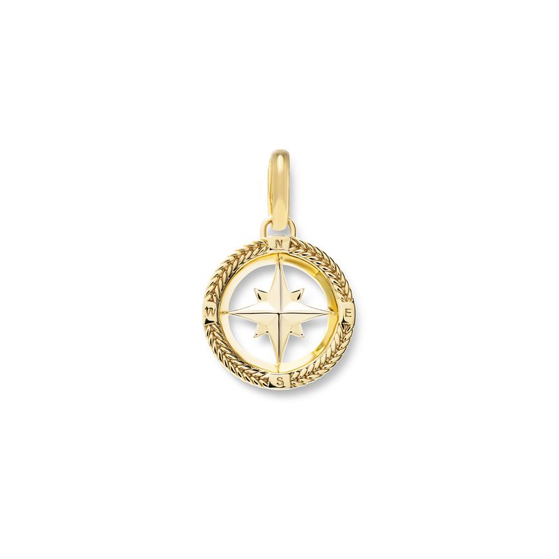 Buddha to Buddha 059GV one - hanger Barbara Mini Compass goud Verm …