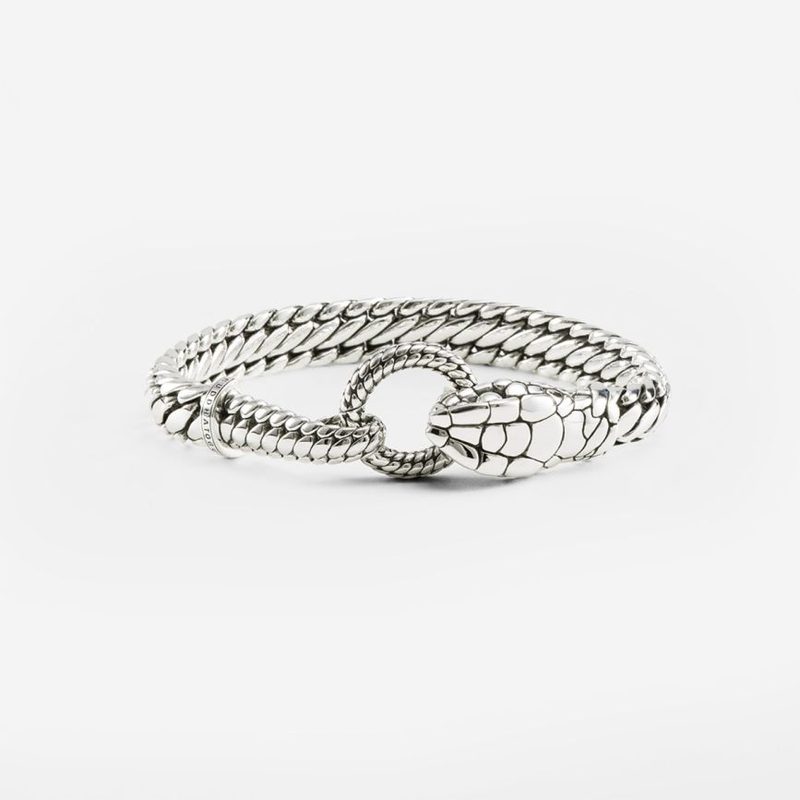 Buddha to Buddha J453 E armband Ben XS Snake zilver