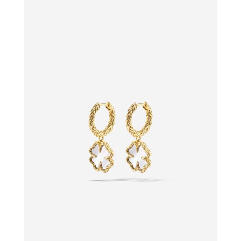 Buddha to Buddha 197GV one - oorringen Katja Clover Mother of Pearl Set …