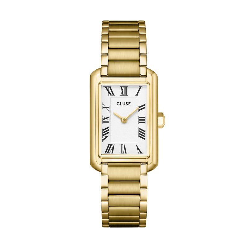 Cluse Belisenna horloge staal, White, goud Colour