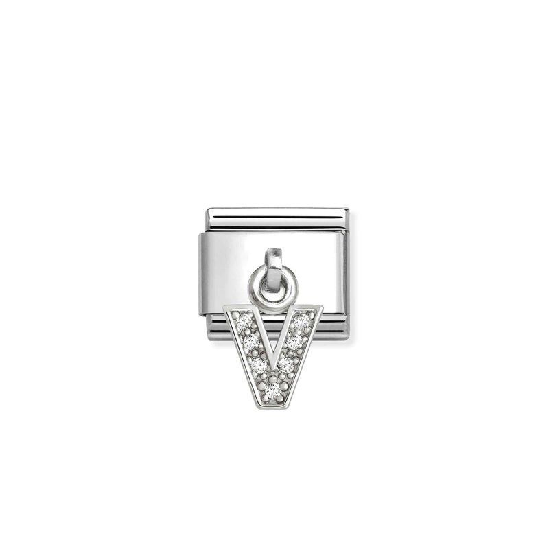 Nomination Composable classic charms letter v