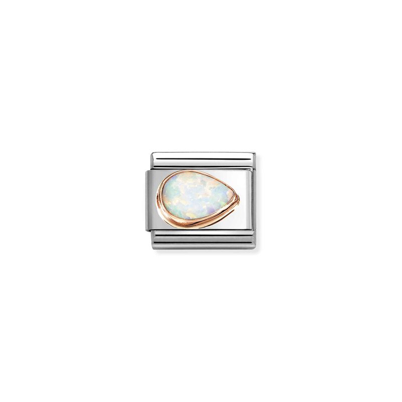 Nomination Composable classic drop right white opa …