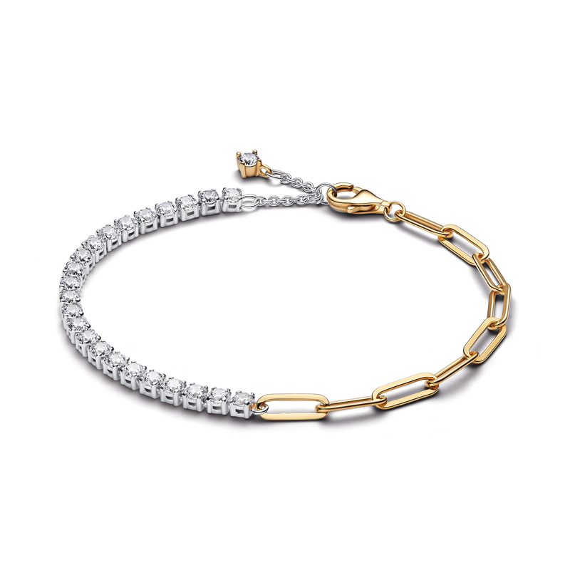Pandora Sterling zilver en 14k verguld armband