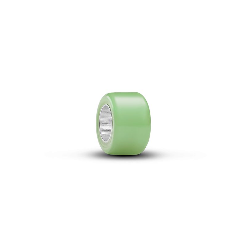 Pandora Sterling zilver mini bedel met green Murano glass …