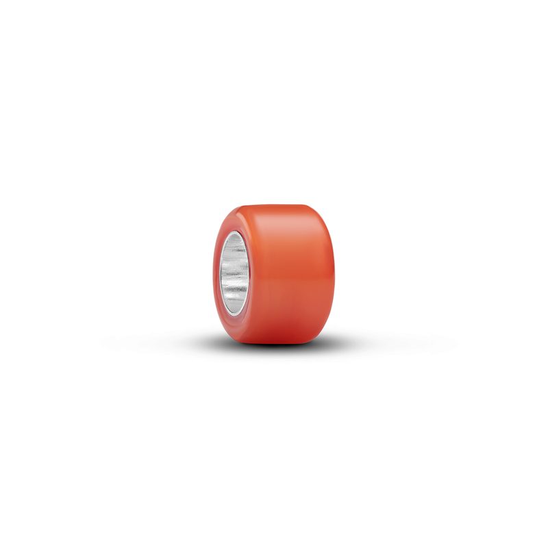Pandora Sterling zilver mini bedel met orange Murano glas …