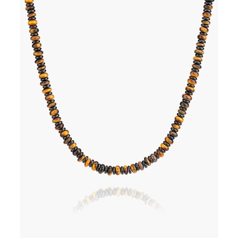 Pig & Hen Brontide Necklage Tiger Eye | Black