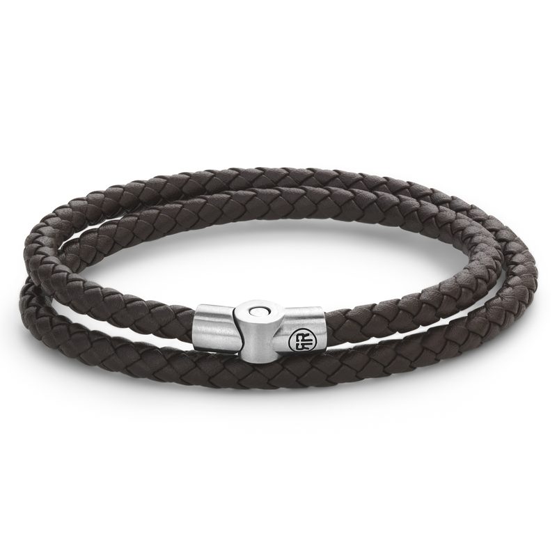 Rebel & Rose Full Metal Double Round Brown L