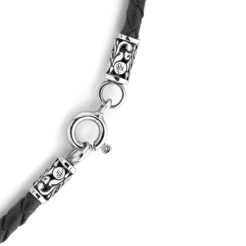 Rebel & Rose Collier leer Black (70cm)