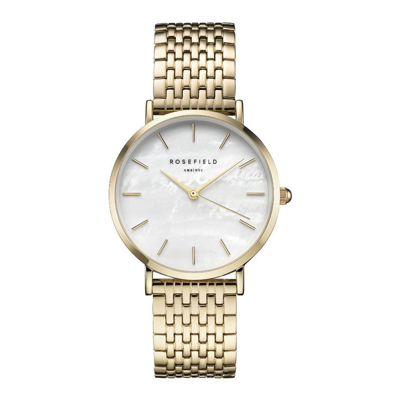 Rosefield The Upper East Side White Pearl goud