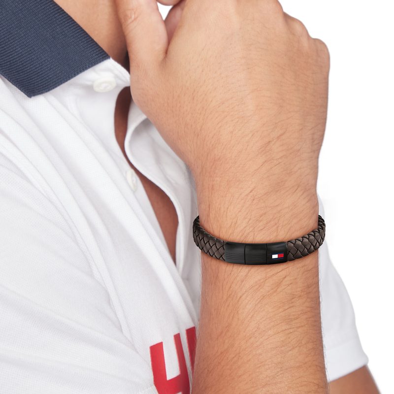 Tommy Hilfiger Jewels TJ2790661 Armband Heren Leer …