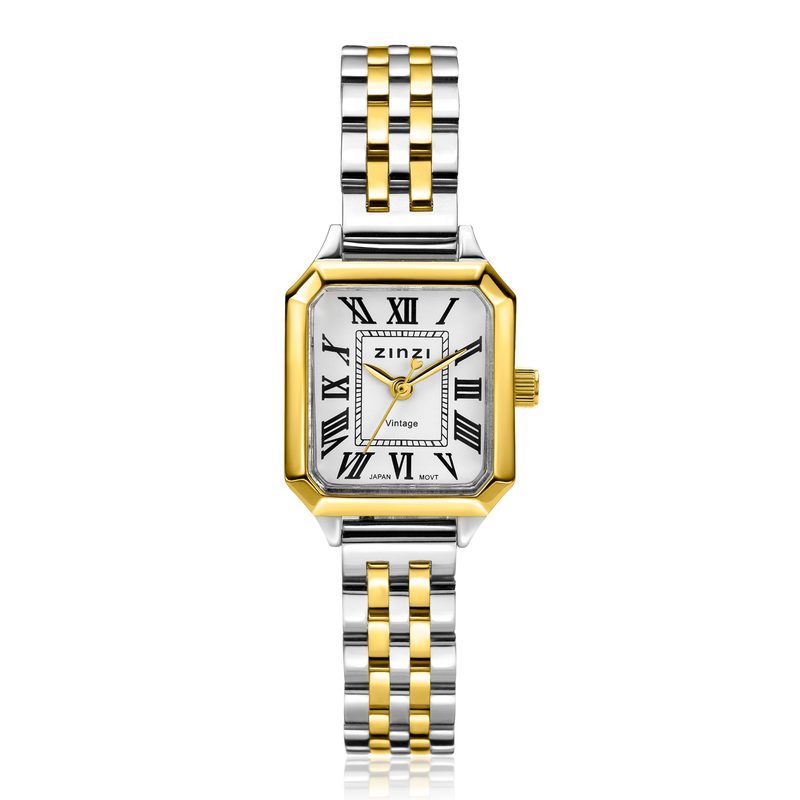 Zinzi VintaGE horloge 24mm witte w.pl